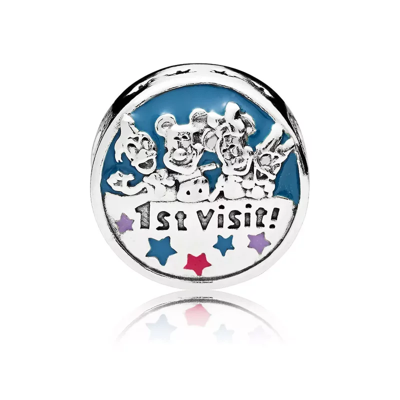 (afbeelding voor) Pandora Zilveren Mickey Mouse En Vrienden "1St Visit" Bedel 7501057371913P - Bekijken 3