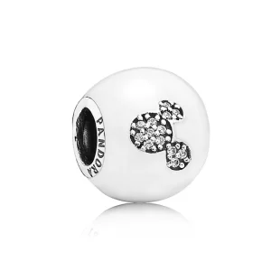 (afbeelding voor) Pandora Zilveren Mickey Mouse "Ik Hou Van Mickey" Bedel 7501055880560P