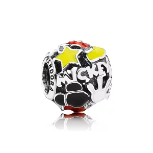 (afbeelding voor) Pandora Zilveren Mickey Mouse "Mickey Mania" Bedel 7501055880561P