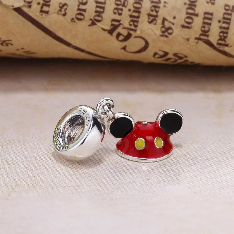 (afbeelding voor) Pandora Zilveren Mickey Oor Hoed Hangende Bedel 792121ENMX - Bekijken 3