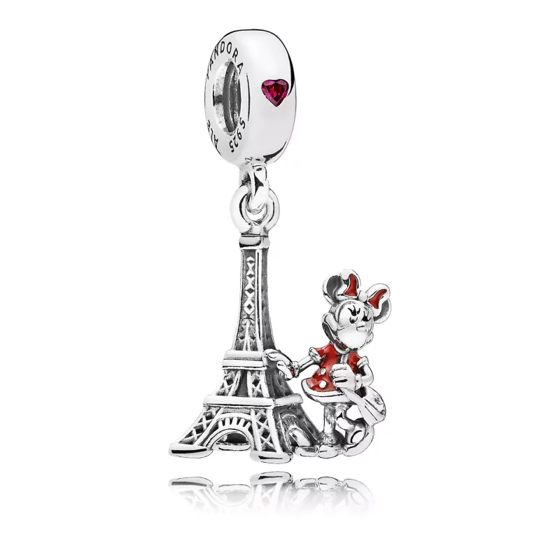 (afbeelding voor) Pandora Zilveren Minnie Mouse Eiffeltoren Hangende Bedel 7501057371551P