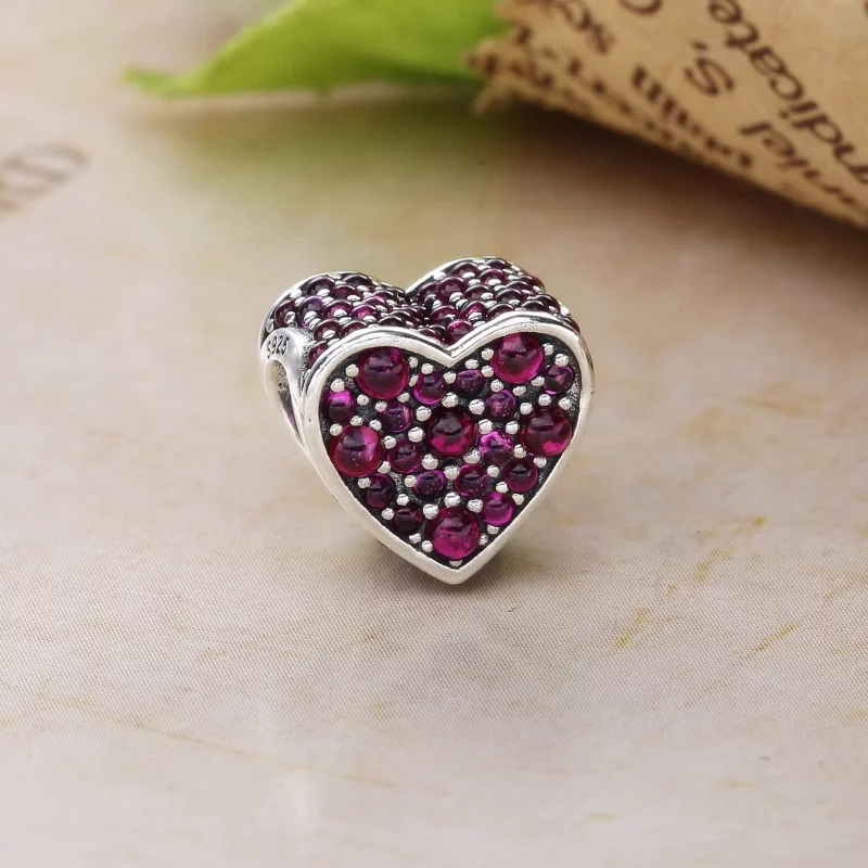 (afbeelding voor) Pandora Zilveren Oogverblindende Hart Bedel 792069PCZ - Bekijken 2