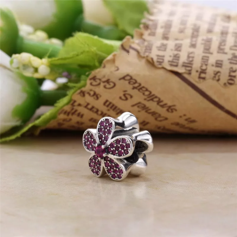 (afbeelding voor) Pandora Zilveren Paars Dazzling Daisy Bedel 791480CZa - Bekijken 3