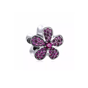 (afbeelding voor) Pandora Zilveren Paars Dazzling Daisy Bedel 791480CZa