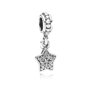 (afbeelding voor) Pandora Zilveren Pavé Ster Hangende Bedel 791024CZ