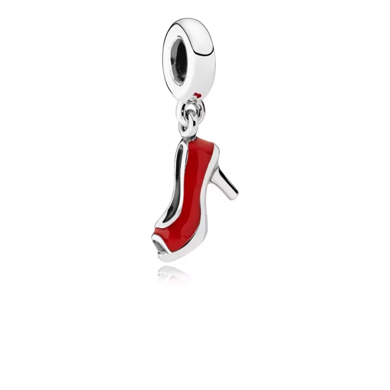 (afbeelding voor) Pandora Zilveren Red Stiletto Hangende Bedel 792154En09