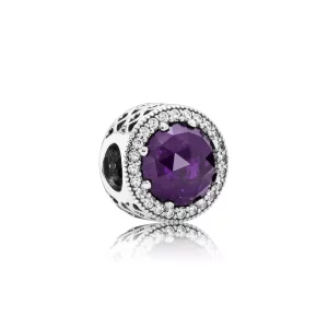 (afbeelding voor) Pandora Zilveren Royal Purple Stralende Harten Bedel 791725Nrp