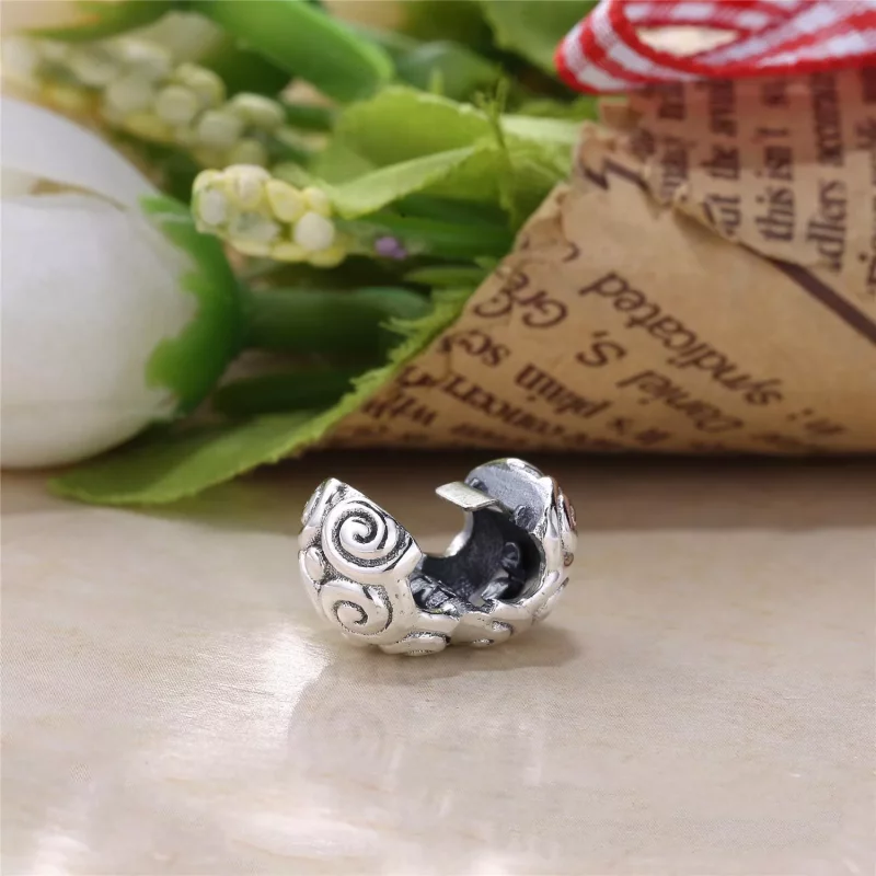 (afbeelding voor) Pandora Zilveren Swirl Stippen Clip 790161 - Bekijken 4