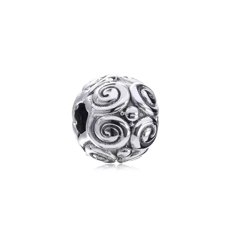 (afbeelding voor) Pandora Zilveren Swirl Stippen Clip 790161