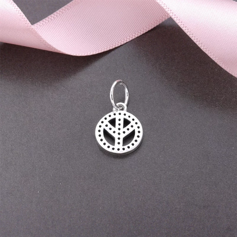 (afbeelding voor) Pandora Zilveren Symbool Van De Vrede Hangende Bedel 791308CZ - Bekijken 3