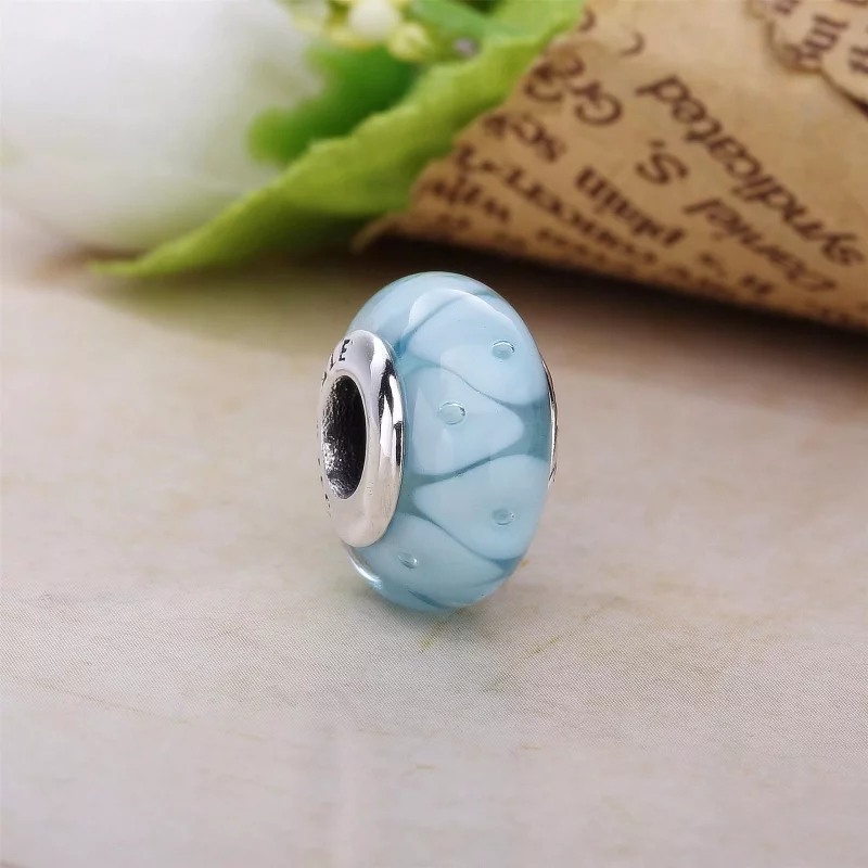 (afbeelding voor) Pandora Zilveren Turkoois Uitziend Glas Bedel 790924 - Bekijken 2