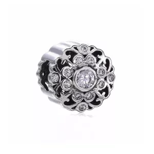 (afbeelding voor) Pandora Zilveren Vintage Bloem Bedel Px00189-1