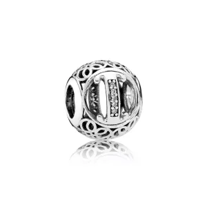 (afbeelding voor) Pandora Zilveren Vintage I Bedel 791853CZ