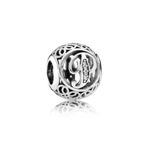 (afbeelding voor) Pandora Zilveren Vintage P Bedel 791860CZ