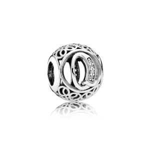 (afbeelding voor) Pandora Zilveren Vintage Q Bedel 791861CZ