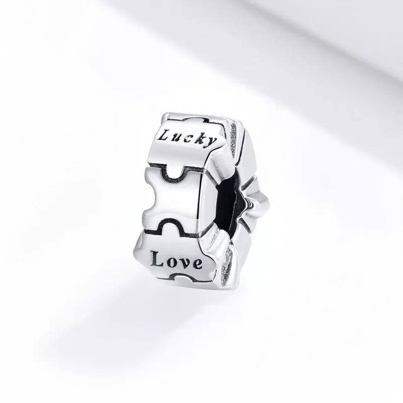 (afbeelding voor) Pandora Style Eenvoudige puzzel Clip Bedel - BSC377 - Bekijken 2