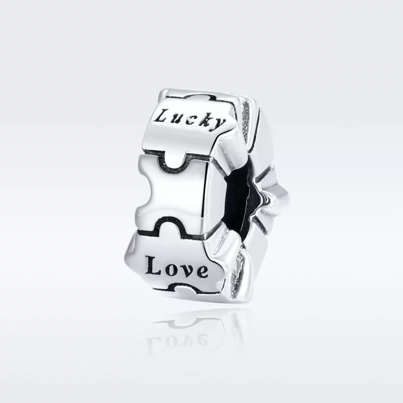 (afbeelding voor) Pandora Style Eenvoudige puzzel Clip Bedel - BSC377 - Bekijken 5