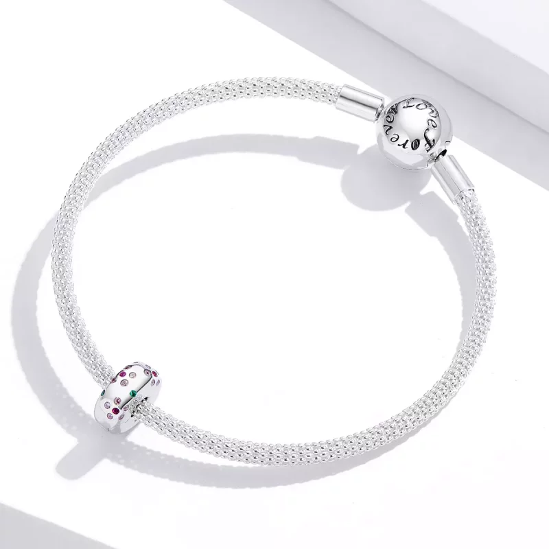 (afbeelding voor) Pandora Style Gecontracteerde bloemen Clip Bedel - BSC245 - Bekijken 4