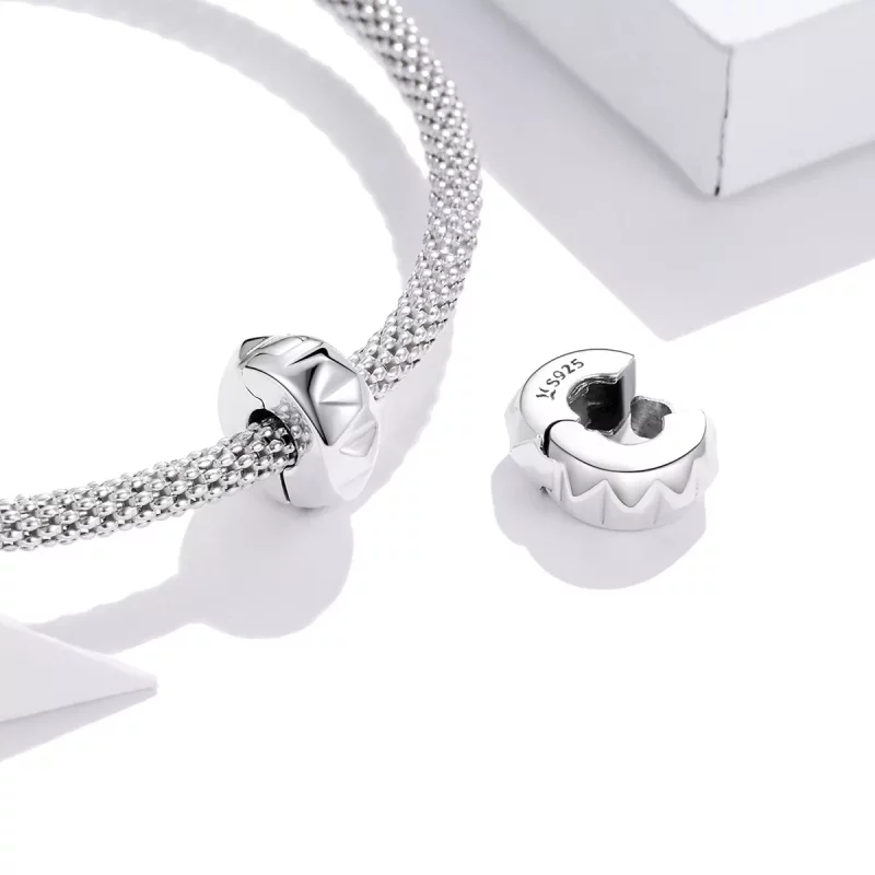 (afbeelding voor) Pandora Style Klinknagel Clip Bedel - SCC1780 - Bekijken 4
