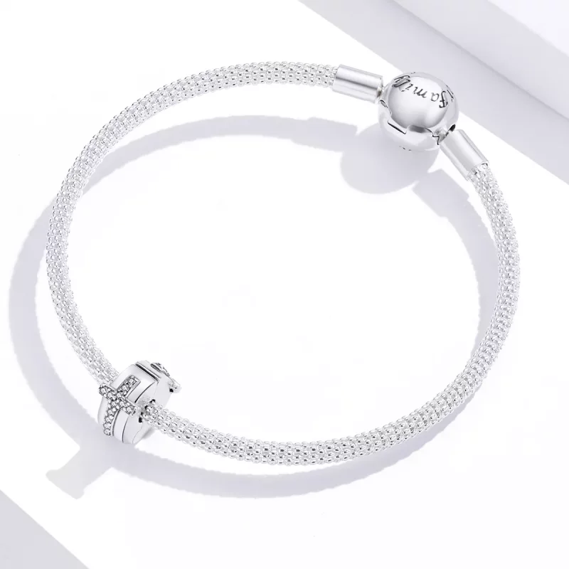 (afbeelding voor) Pandora Style Kruis Clip Bedel - SCC1497 - Bekijken 2