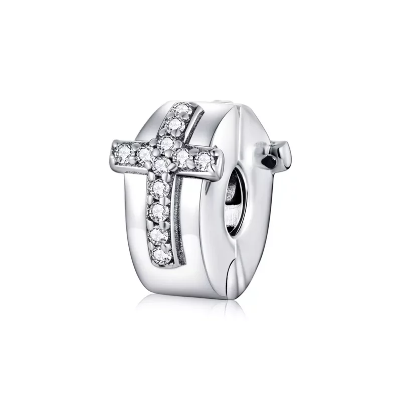 (afbeelding voor) Pandora Style Kruis Clip Bedel - SCC1497