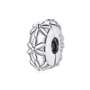 (afbeelding voor) Pandora Style Madeliefje Clip Bedel - SCC1795