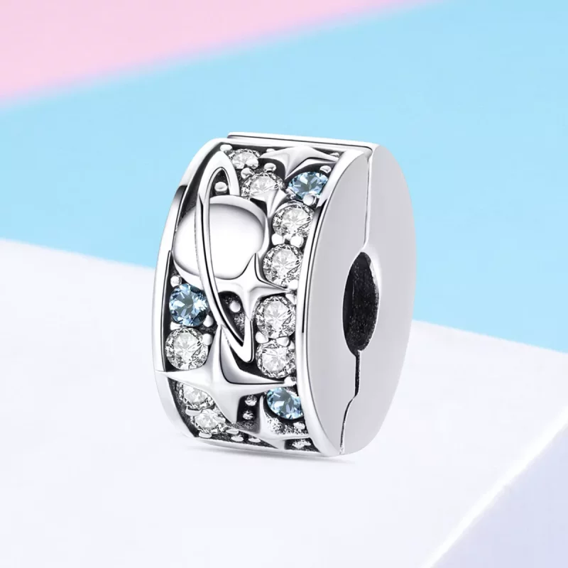 (afbeelding voor) Pandora Style Planeet Clip Bedel - SCC985 - Bekijken 2