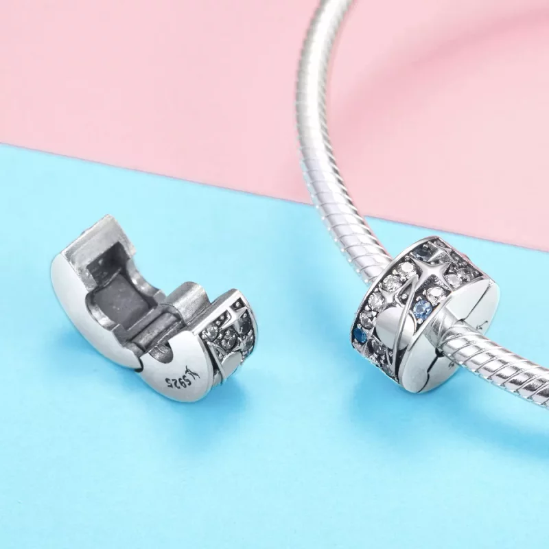 (afbeelding voor) Pandora Style Planeet Clip Bedel - SCC985 - Bekijken 3