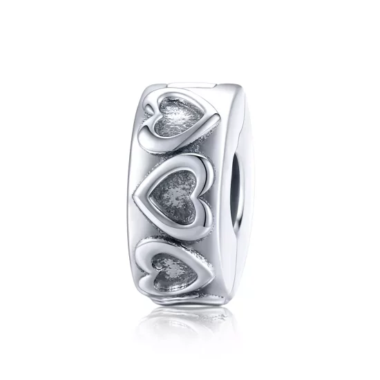 (afbeelding voor) Pandora Style Vintage reliëf Clip Bedel - SCC1557