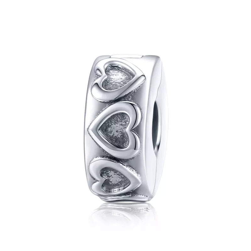 (afbeelding voor) Pandora Style Vintage reliëf Clip Bedel - SCC1557
