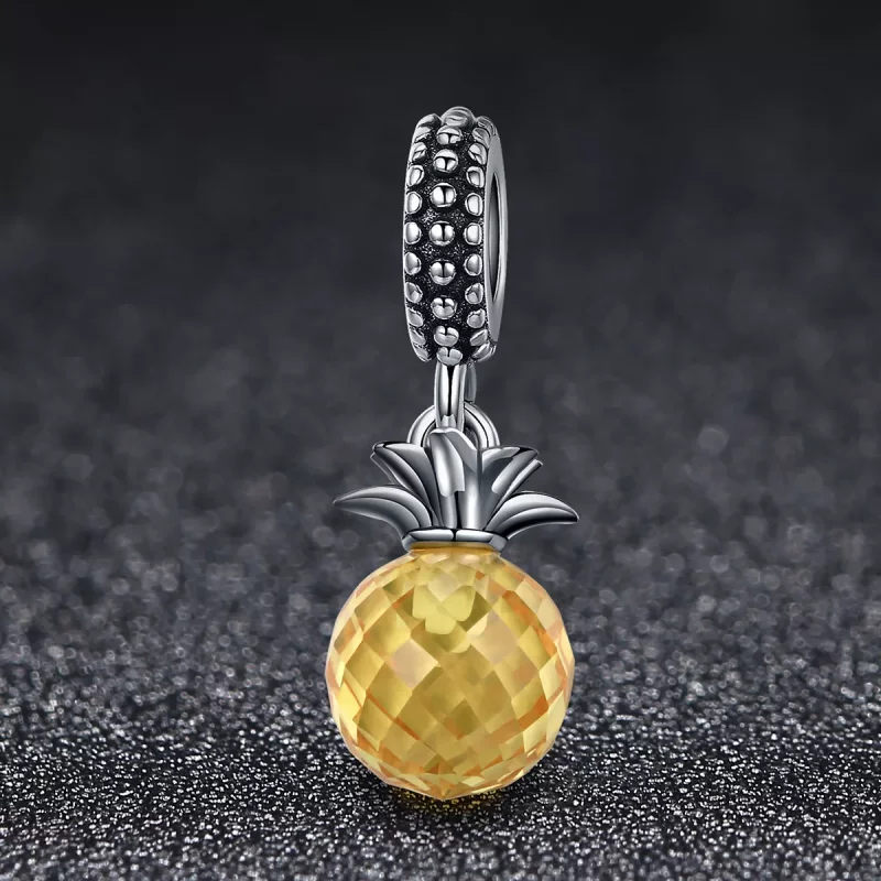 (afbeelding voor) Pandora Style Ananas Hangende Bedel - SCC150 - Bekijken 3