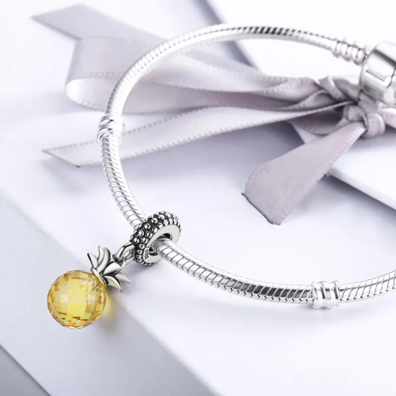 (afbeelding voor) Pandora Style Ananas Hangende Bedel - SCC150 - Bekijken 6