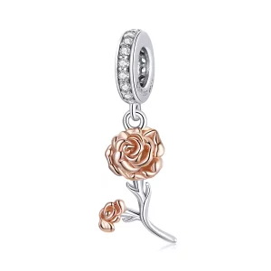 Pandora Style Anjer Hangende Bedel - BSC422 (afbeelding voor) Pandora Style Anjer Hangende Bedel - BSC422
