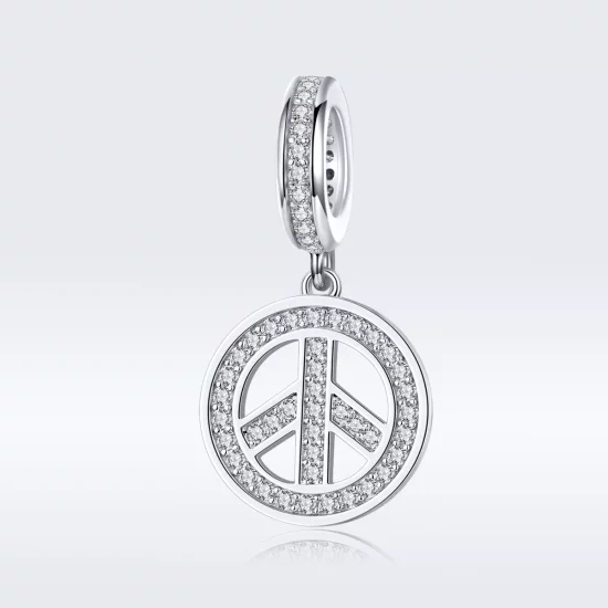(afbeelding voor) Pandora Style anti-oorlog Hangende Bedel - SCC1367