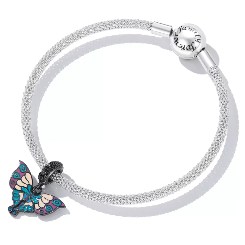 (afbeelding voor) Pandora Style Artistieke Vlinder Hangende Bedel - SCC2240 - Bekijken 5