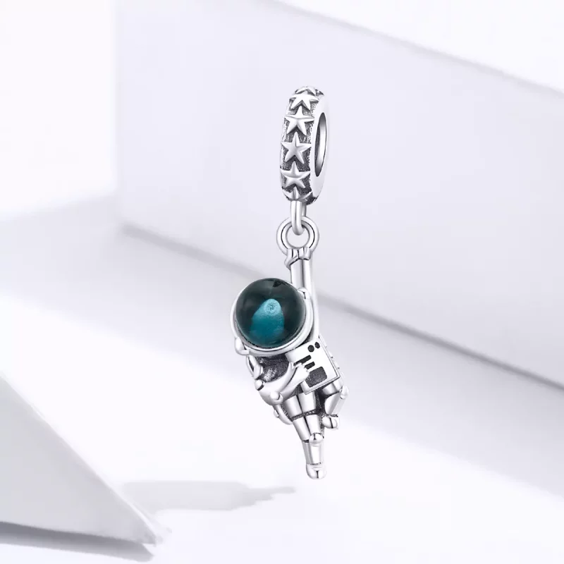 (afbeelding voor) Pandora Style Astronaut Hangende Bedel - BSC202 - Bekijken 2