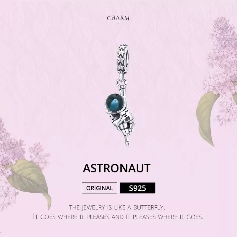 (afbeelding voor) Pandora Style Astronaut Hangende Bedel - BSC202 - Bekijken 6