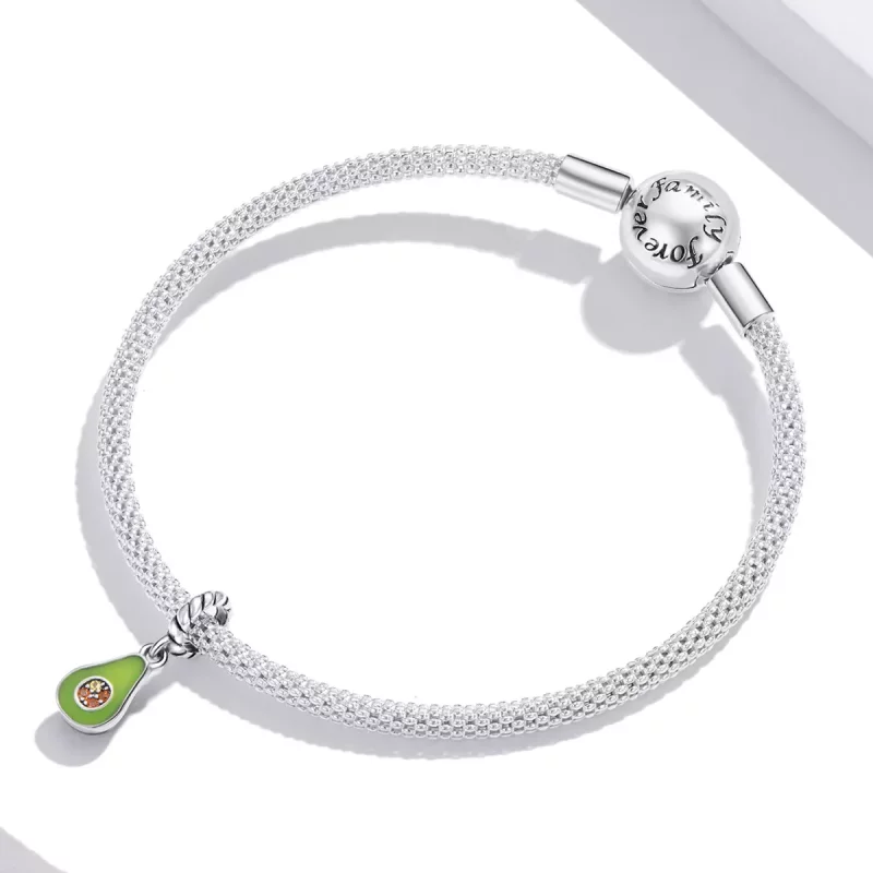 (afbeelding voor) Pandora Style Avocado Hangende Bedel - BSC472 - Bekijken 3
