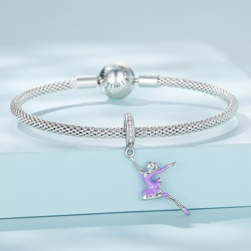 (afbeelding voor) Pandora Style Ballerina Meisje Hangende Bedel - SCC2394 - Bekijken 3