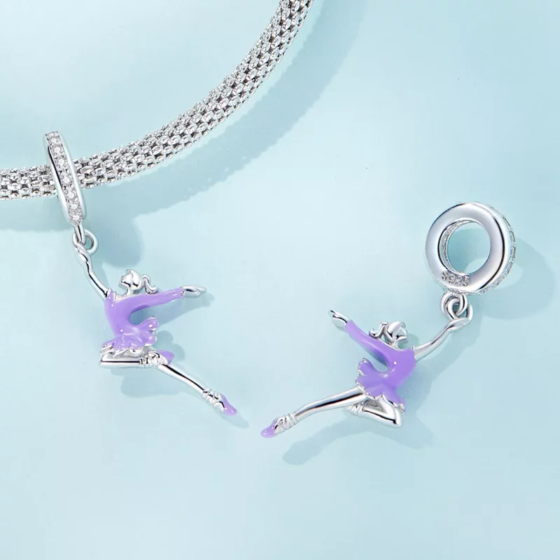 (afbeelding voor) Pandora Style Ballerina Meisje Hangende Bedel - SCC2394 - Bekijken 4