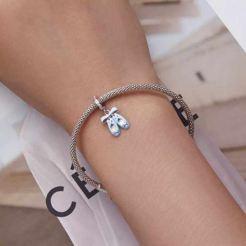 (afbeelding voor) Pandora Style Balletschoenen Hangende Bedel - SCC2395 - Bekijken 5