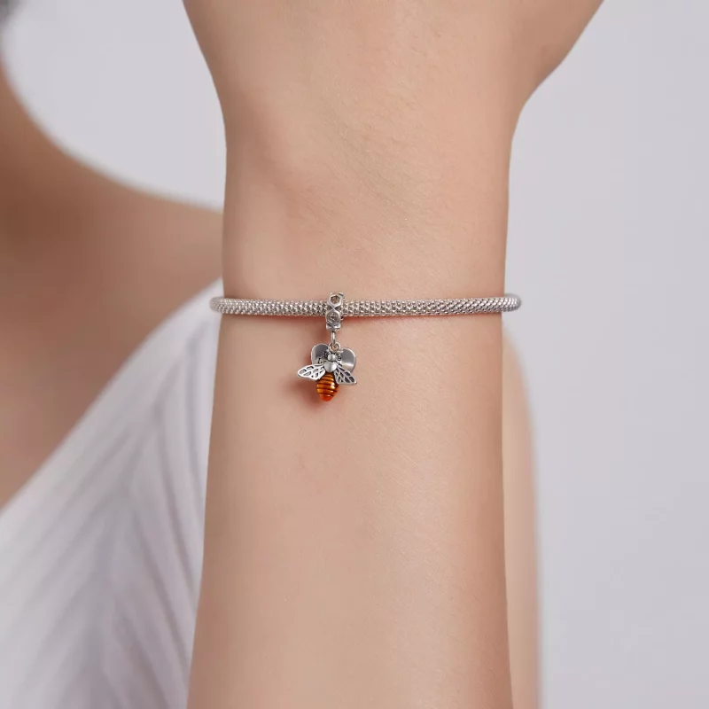 (afbeelding voor) Pandora Style Bijen en harten Hangende Bedel - BSC495 - Bekijken 5