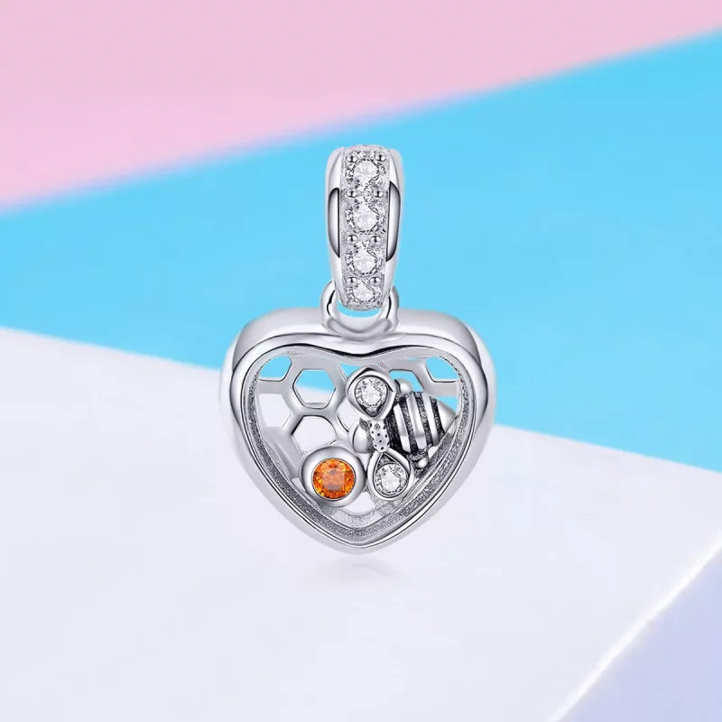 (afbeelding voor) Pandora Style Bijenkorf Liefde Hangende Bedel - SCC870 - Bekijken 2