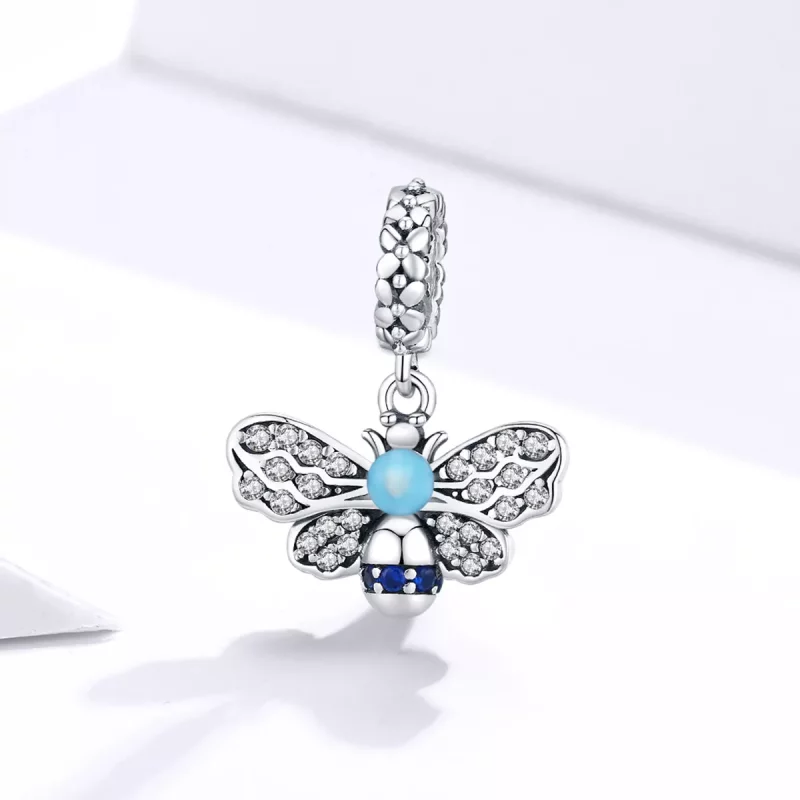 (afbeelding voor) Pandora Style blauwe bij Hangende Bedel - SCC1480 - Bekijken 2