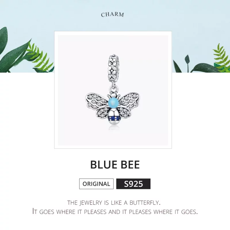 (afbeelding voor) Pandora Style blauwe bij Hangende Bedel - SCC1480 - Bekijken 6