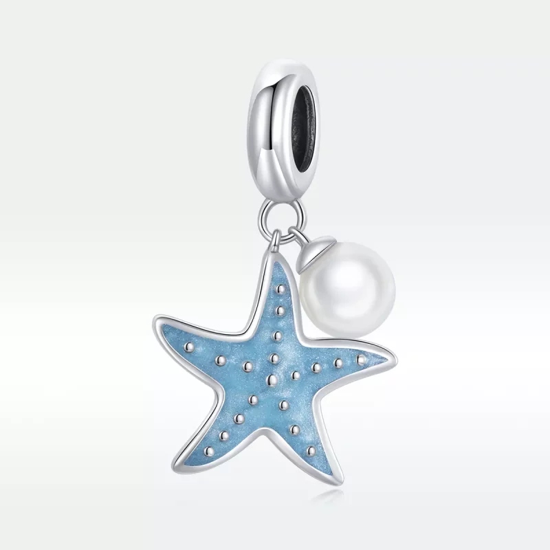 (afbeelding voor) Pandora Style Blauwe zeester Hangende Bedel - SCC1807 - Bekijken 5