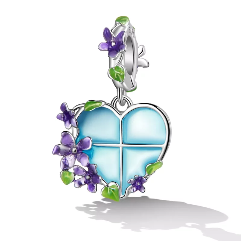 (afbeelding voor) Pandora Style Bloemenvenster Hangende Bedel - SCC2323 - Bekijken 2
