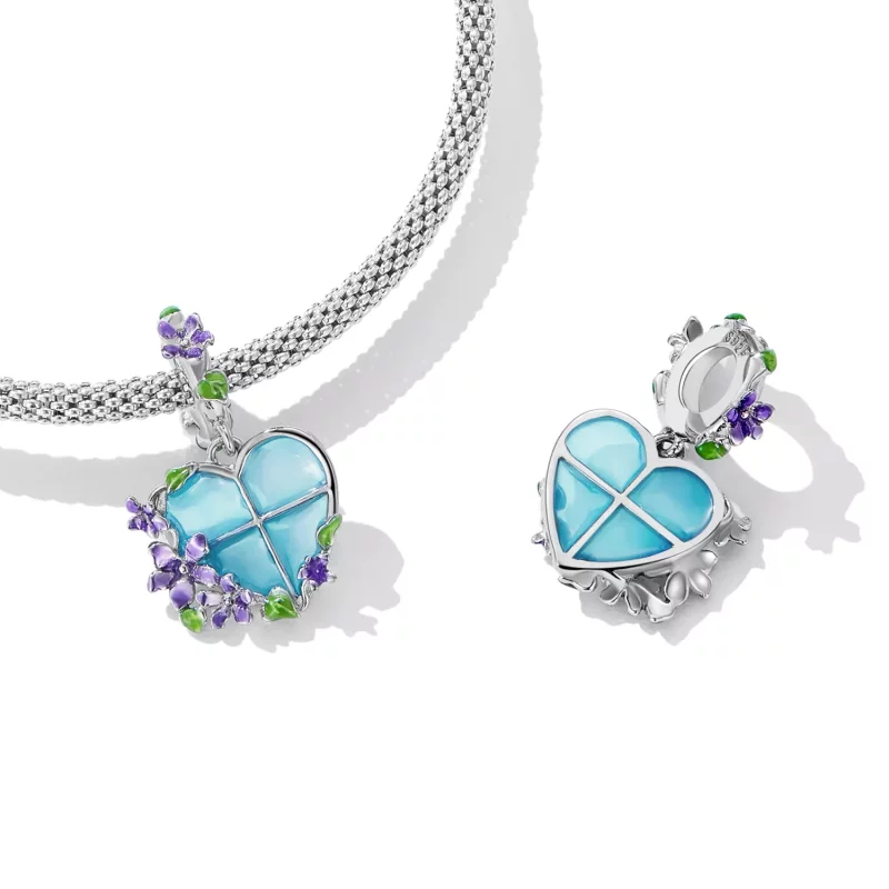 (afbeelding voor) Pandora Style Bloemenvenster Hangende Bedel - SCC2323 - Bekijken 4