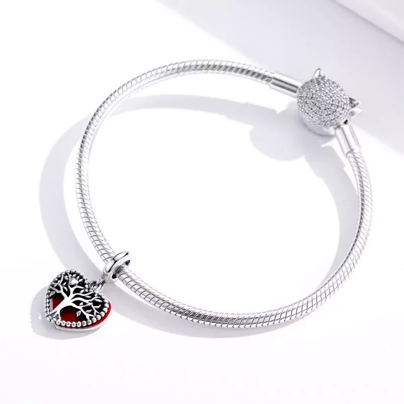(afbeelding voor) Pandora Style Boom van liefde Hangende Bedel - SCC1556 - Bekijken 4