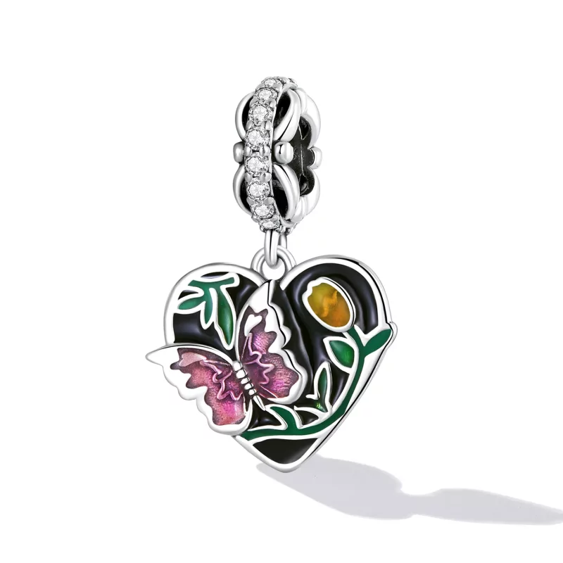 (afbeelding voor) Pandora Style Butterfly Love Tuin Hangende Bedel - SCC2248 - Bekijken 2